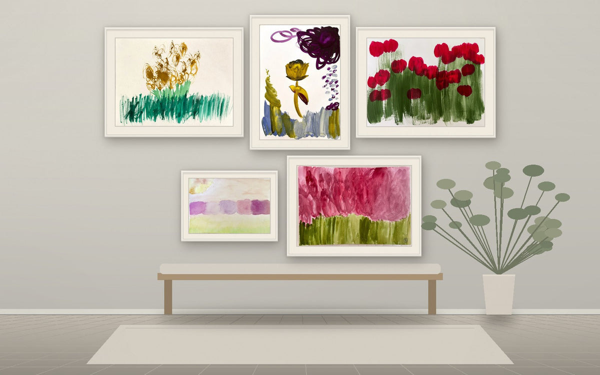 FLEURALS collection room display by FILIPPA ROSE