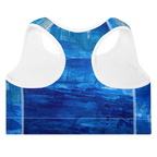 Padded Sports Bra - Blue Valley