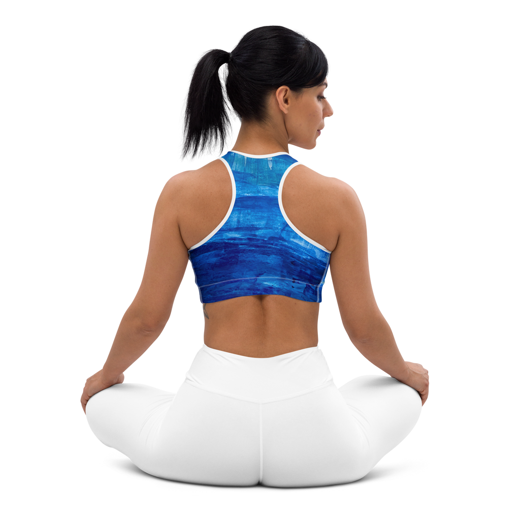 Padded Sports Bra - Blue Valley