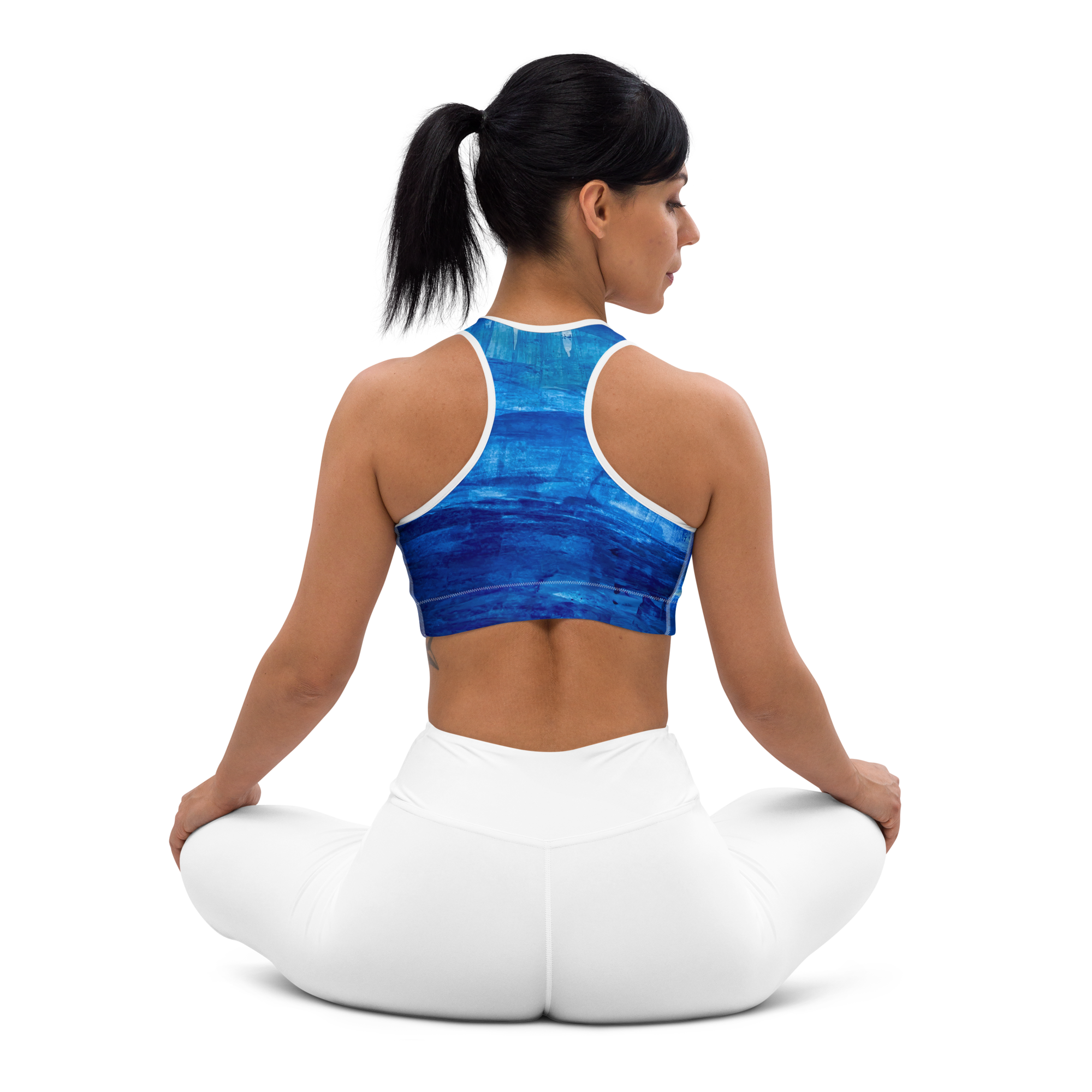 Padded Sports Bra - Blue Valley