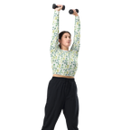 Long-Sleeve Crop Top - DECRYPTIONS Greens