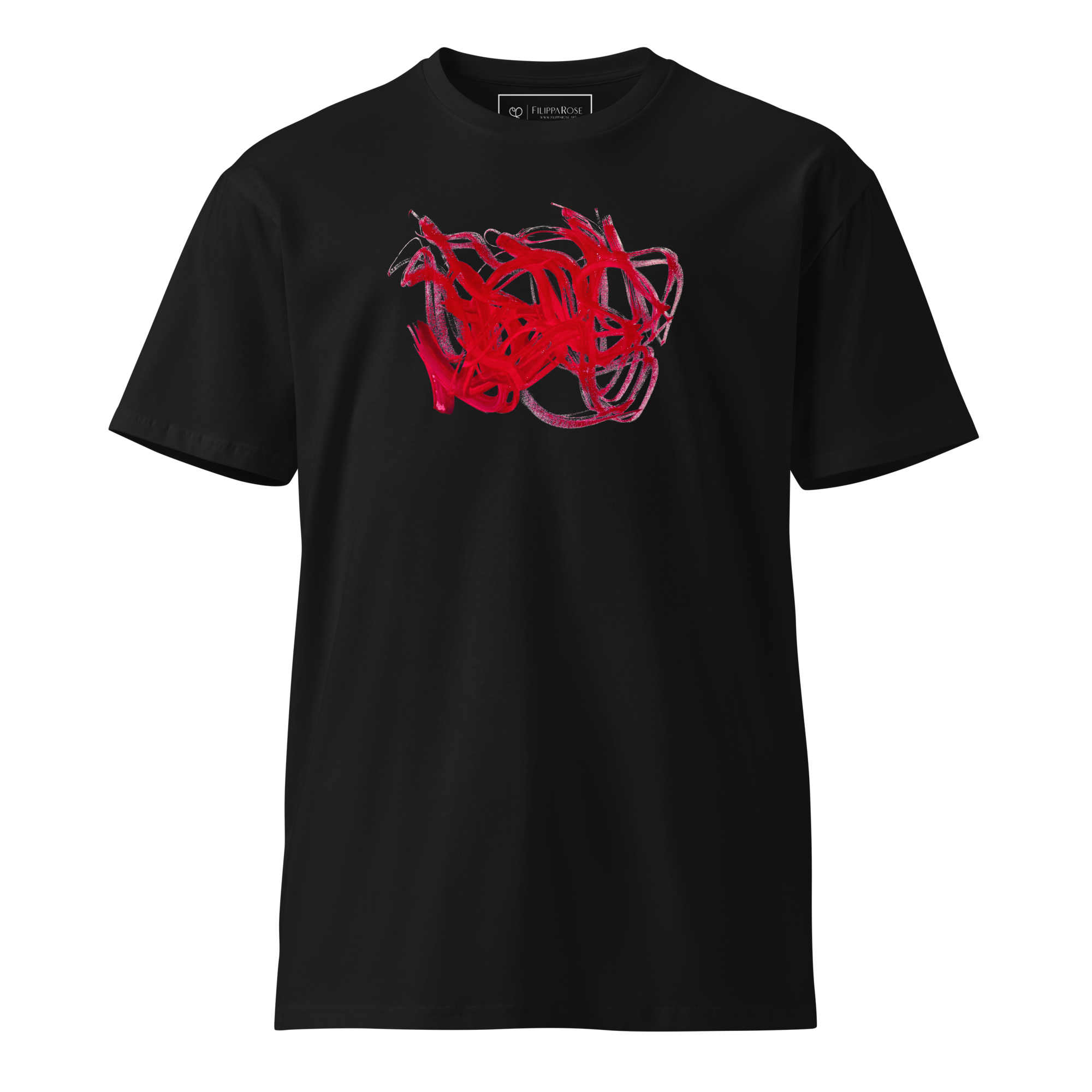 Unisex Premium T-shirt - ABSTRAKT Flames (Black)